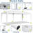 10x20 Heavy Duty Pop Up Canopy Tent with 6 Removable Sidewalls – Commercial Easy Up Tent for Parties, 3 Adjustable Heights, Stakes & Ropes Included-126708793
