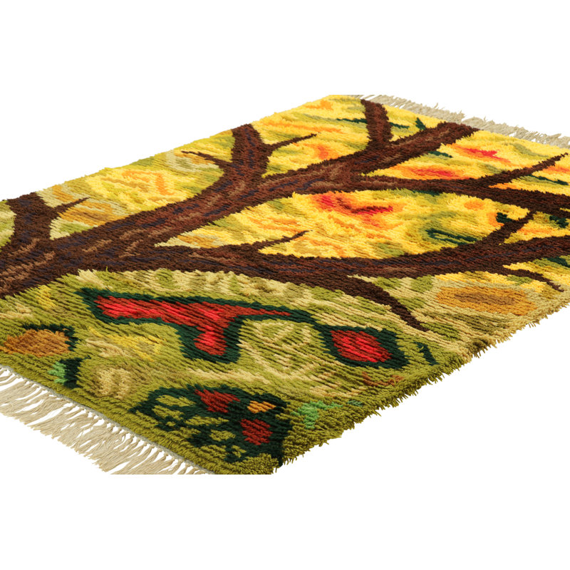 One-of-a-Kind 4’7x6’7 Hand Knotted Area Rug