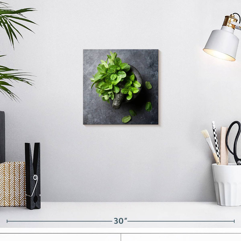 Harnek Crushing Mint Leaves, 10" H x 10" W