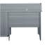 Bureau classique avec rangement, gris