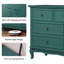 Commode 7 tiroirs avec pieds en bois massif-873696060
