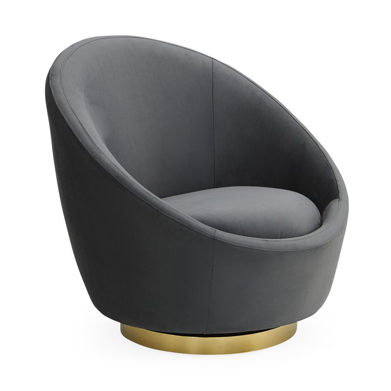 Ether Swivel Chair, Bergamo Charcoal