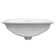 Barclay 15'' Vitreous China Rectangular Bathroom Sink with Overflow
