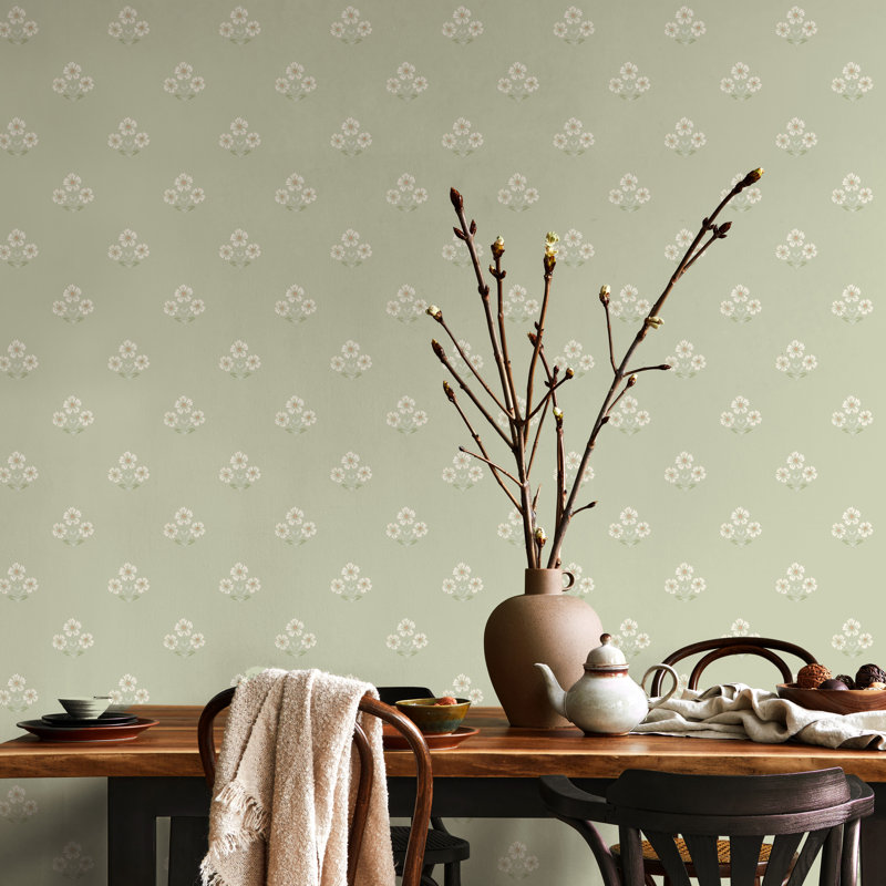 Daisy Motif, Green