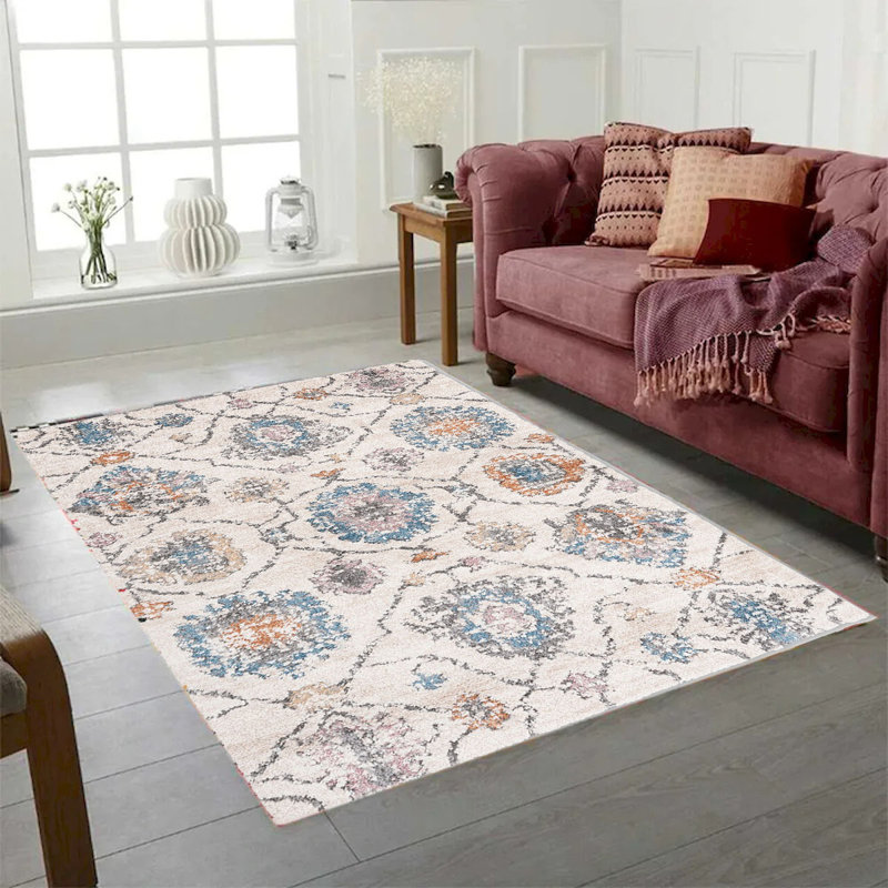 Tapis à poils longs Bisera, Rectangle 2 pi x 3 pi