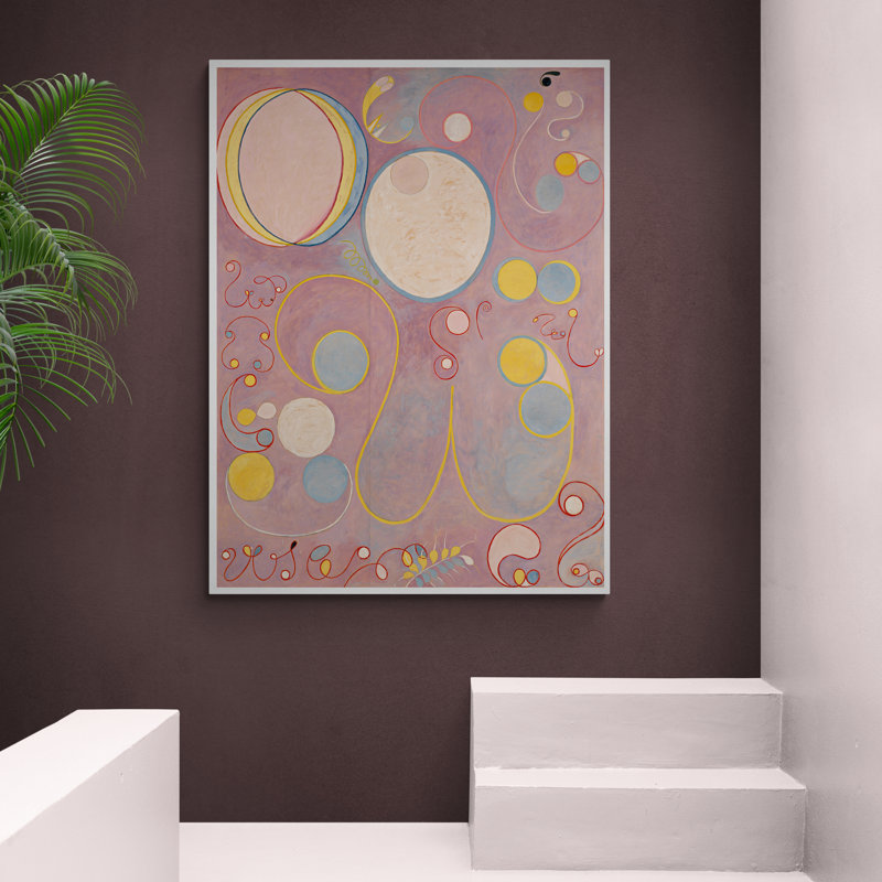 The Ten Largest No.8 Adulthood by Hilma AF Klint - Wrapped Canvas Print, 117cm H x 81cm W x 4cm D