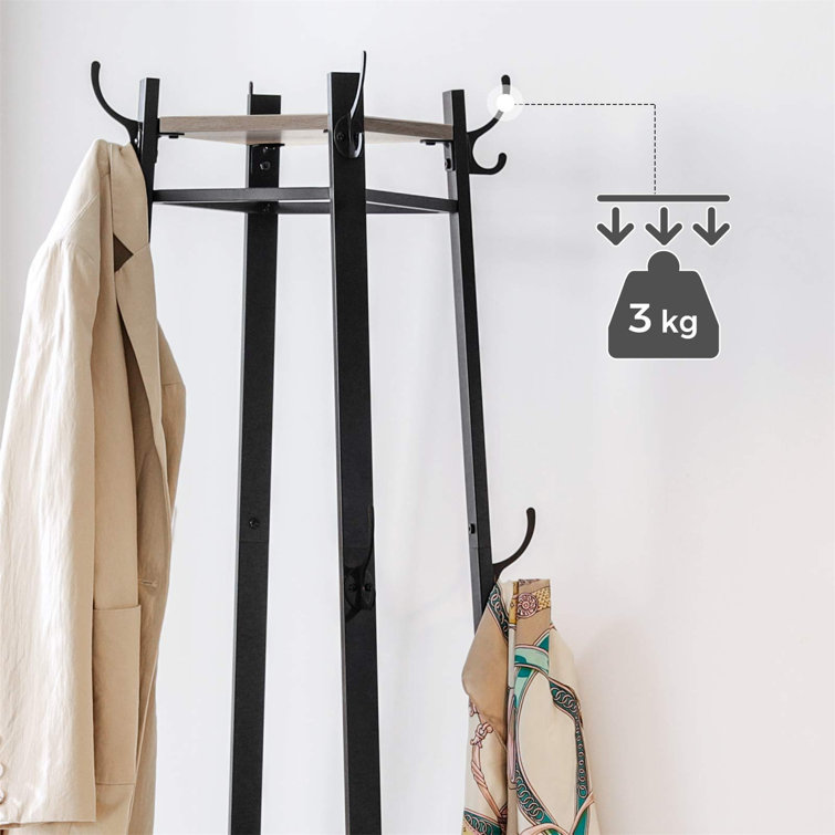 Freestanding 8 - Hook Coat Rack