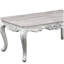 Magnifique table basse en bois argentée - Ajoute une touche luxueuse de style traditionnel au salon
