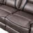 7-Piece Faux Leather Manual Reclining L-Shaped Sectional Sofa With Center Console, Cup Holders & Storage-1583916701