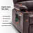 Dual Motor Power Recliner Lift Chair with Massage and Heat, Extended Footrest, Faux Leather-756688739