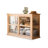 Burlywood Solid Wood+Tempered Glass Display Cases
