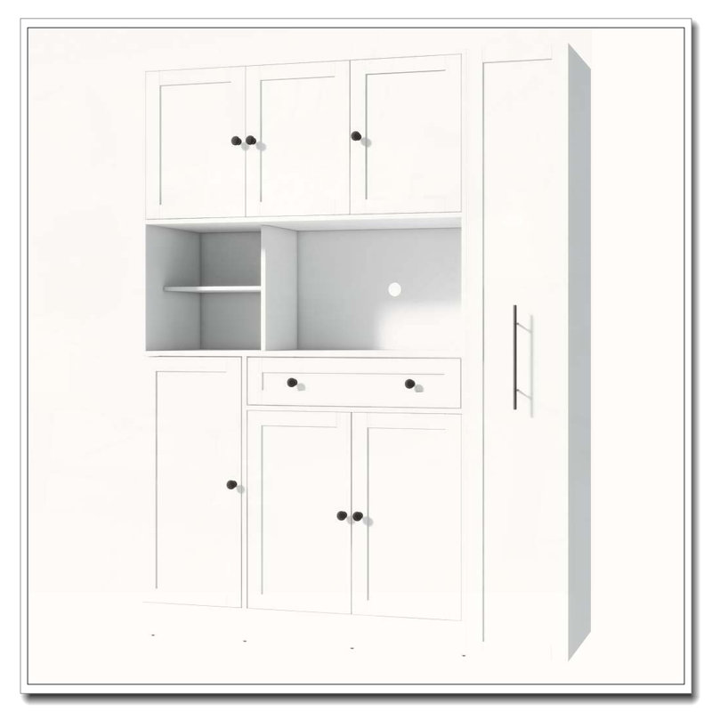 Garde-manger autoportant Traditional, Blanc