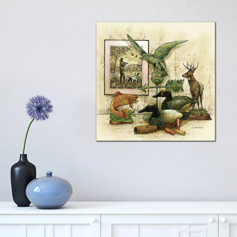 The Sportsman's Bench - Wrapped Canvas Print, 45.72 cm H x 45.72 cm W x 1.91 cm D