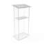 Pupitre de salle de bain en plexiglas assemblé FixtureisplaysMD de 43 po de hauteur Fixturedisplays® 102703 - Podium assemblé