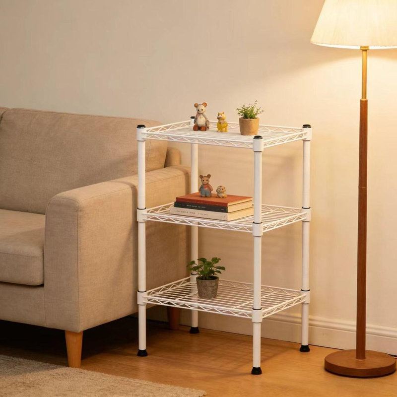 Modern White Storage Shelf