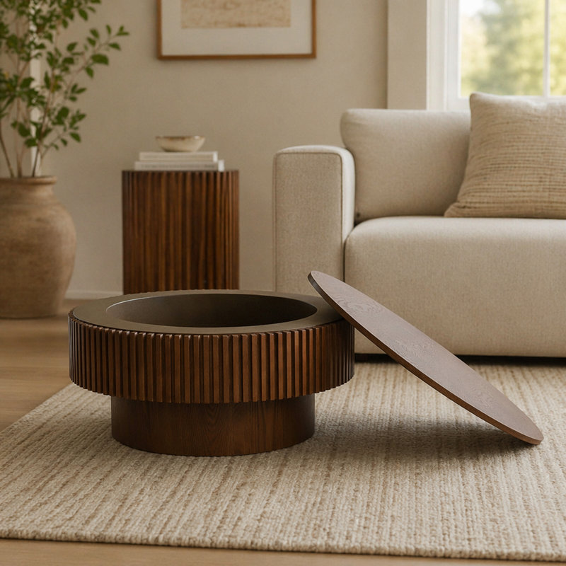 Table basse 31,5 po, Noyer