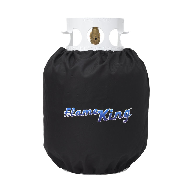 Black Weather-Resistant Propane Tank Cover for 20-lb Cylinders