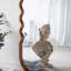 Miroir surdimensionné en bois 31,4 x 1,4 x 74 po avec cadre brun unique