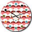 Horloge murale géométrique rétro V - Mid-Century-40748106