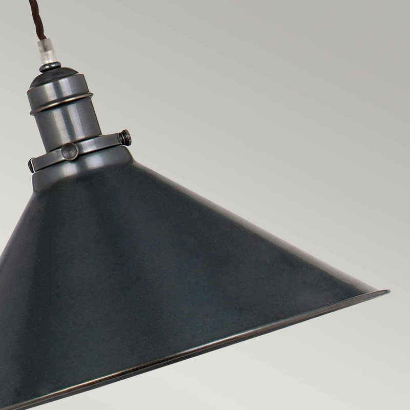 Leanna 1 - Light Cone Pendant, Black