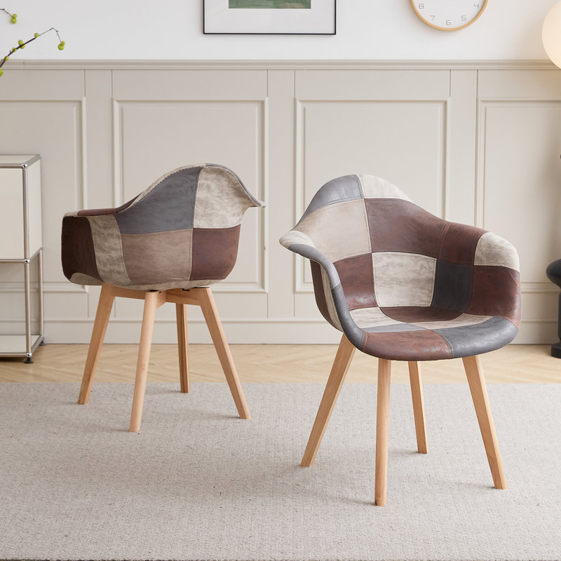 Oakes 39cm H Upholstered Armchair, Brown