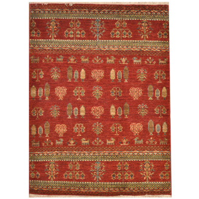 Tapis en laine noué à la main Khorjeen Kazak