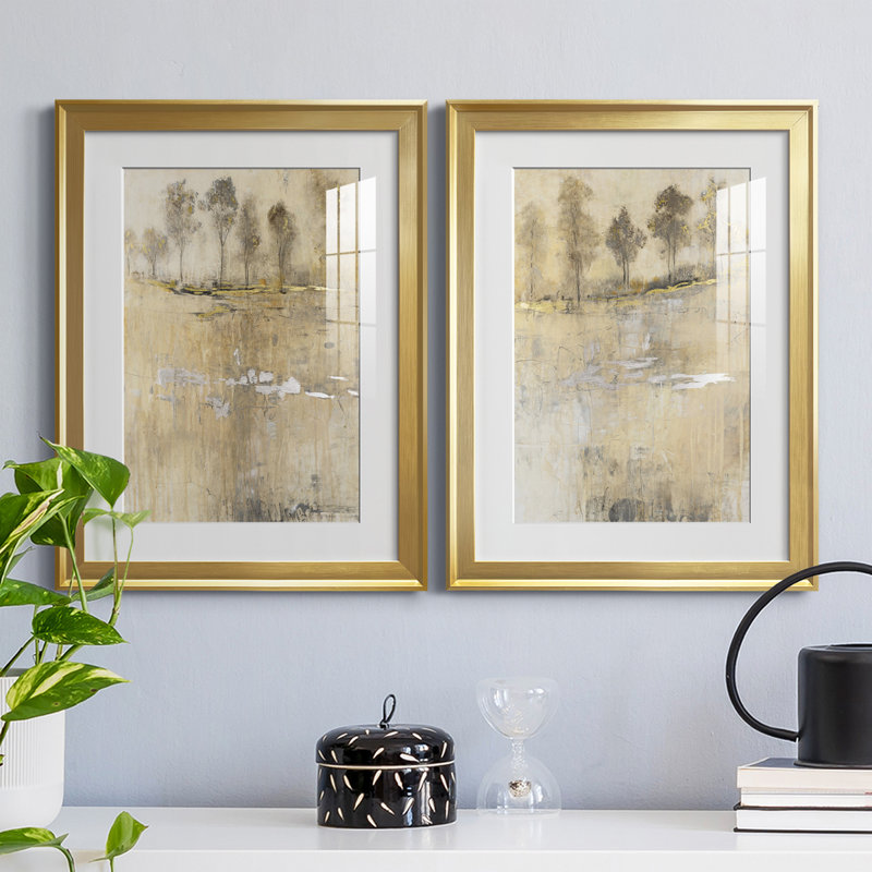 «Cloake In Mist I», reproduction encadrée de qualité supérieure - prête à être accrochée, Cadre doré
