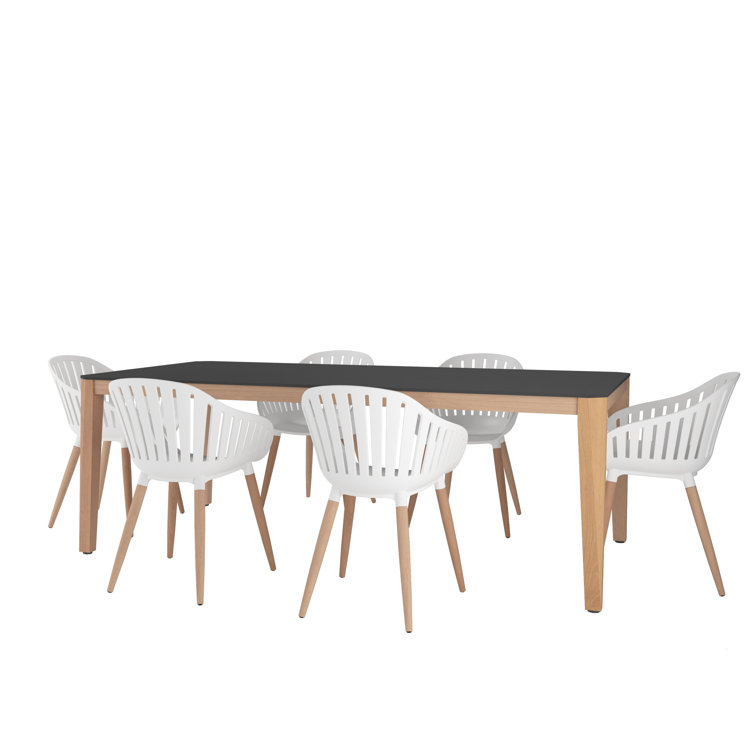 Leterra Square 6 - Person Outdoor Dining Set
