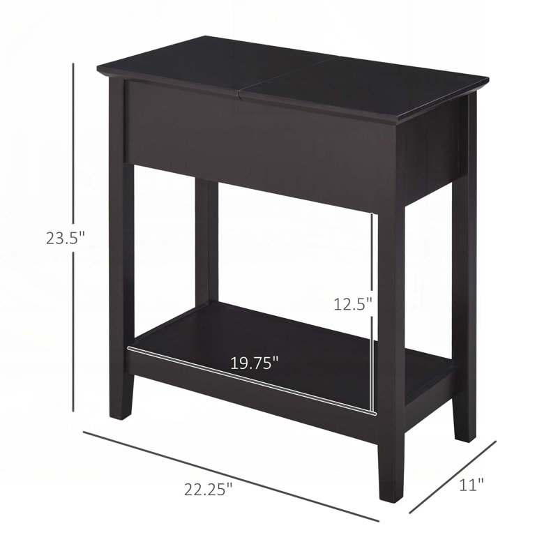 Coffee Table With Flip Top, Storage Cabine
