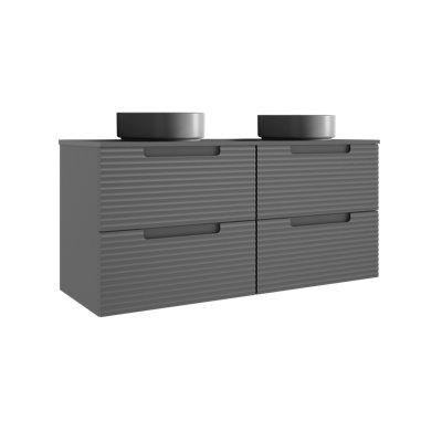Moncler 48'' Double Bathroom Vanity with Resin Top