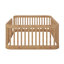 Structure de lit double Montessori avec clôture, conception sans lattes pour le jeu créatif, espace de bricolage, barrière de sécurité en bois massif-684423554