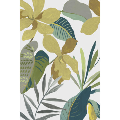 «Tropic Florals II» par Asia Jensen - reproduction d'art sur toile tendue