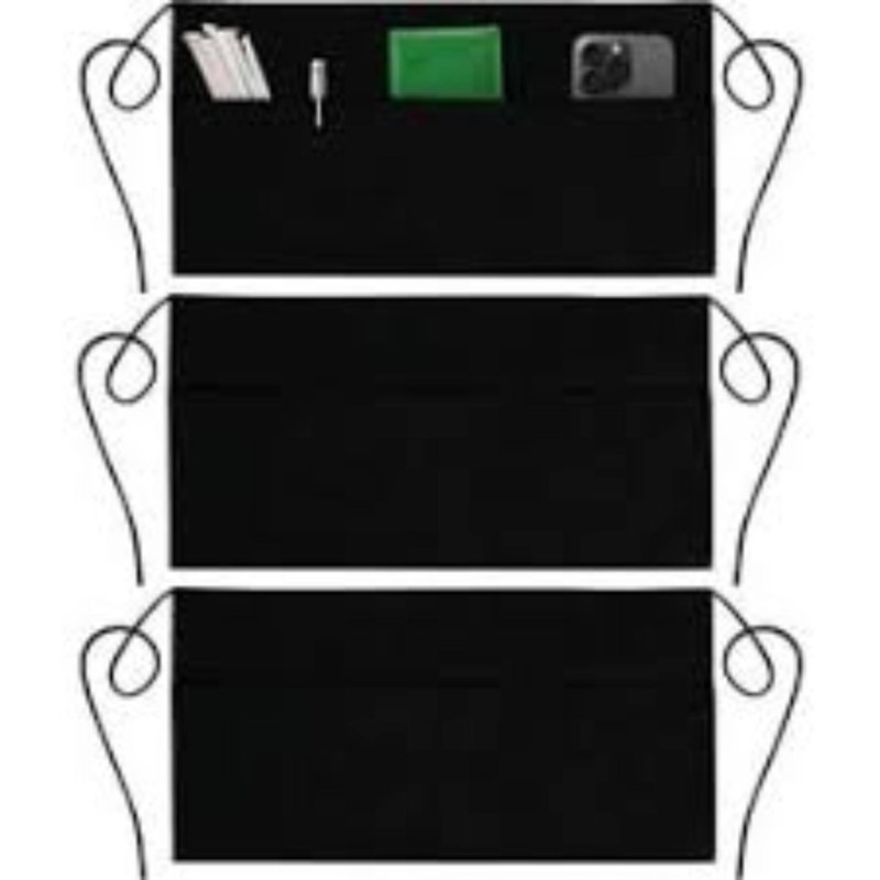 Unisex Waist Apron With 3 Pockets