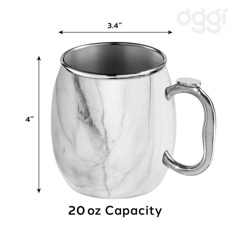 Grande tasse à mule en acier inoxydable 20 oz Oggi Barware Moscow