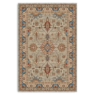 Tapis de couloir en chenille beige Sultani Design antidérapant pour le couloir de la cuisine du salon