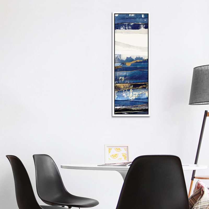 Ultramarine I by Isabelle Z - Panoramic Print on Canvas, 121.92 cm H x 40.64 cm W, White Framed