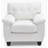 Chic Modern Accent Chair In White-790929894