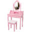 Ensemble de coiffeuse avec miroir et tabouret rembourré Princess