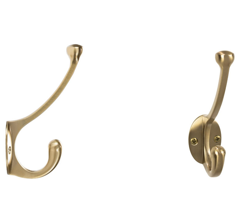 Ryland Bergen Wall Hooks, Honey Bronze