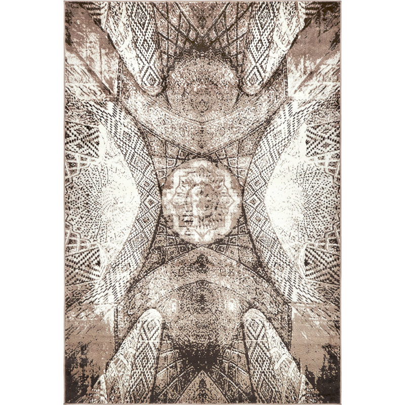 Geometric Area Rug, Rectangle 66 x 91cm