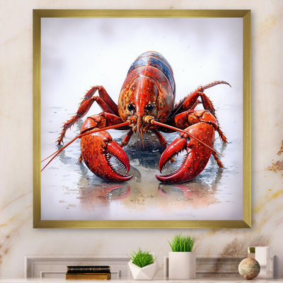 Écrevisse d'eau douce IV sur toile