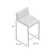 Shumpert 26" Brushed Stainless Steel Stackable Barstool