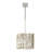 Farrah 10-Light White Linen Linen Chandelier w/ Hammered Crosshatch Bars-804341152