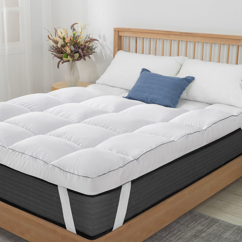 4'' Down Alternative Mattress Topper, Full, White