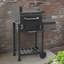 COSMOGRILL 561.29cm W Barrel Charcoal Grill