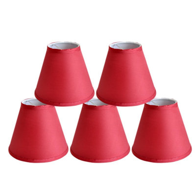 Abat-jour empire en satin 6 po