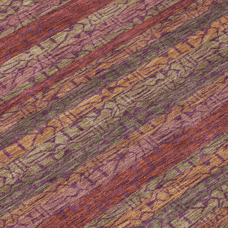Tapis intérieur / extérieur lavable à la machine Chantille ACN2855, Bourgogne, 9 pi x 12 pi