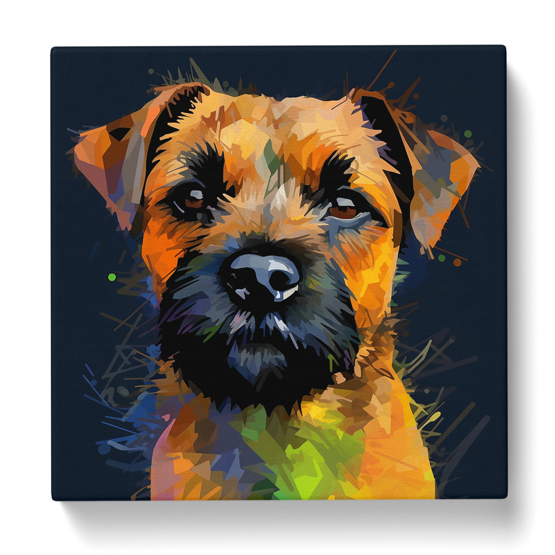 Border Terrier Abstrakte Kunst - Kunstdrucke