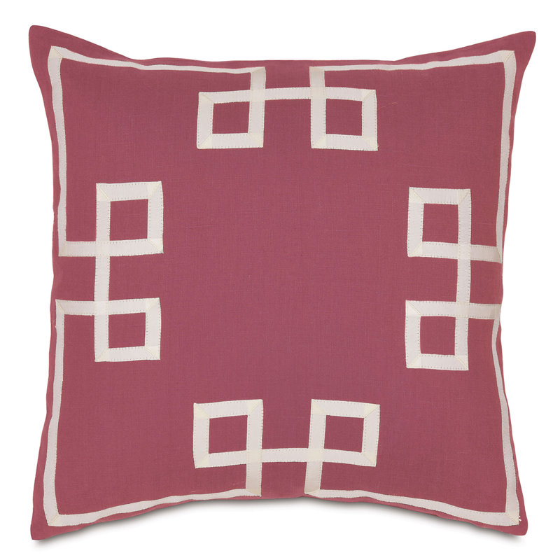 Housse et insert de coussin décoratif en lin Resort, Floraison