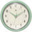 Desdra Retro Round Metal Wall Clock, Meadow Mist-320260758-320260760